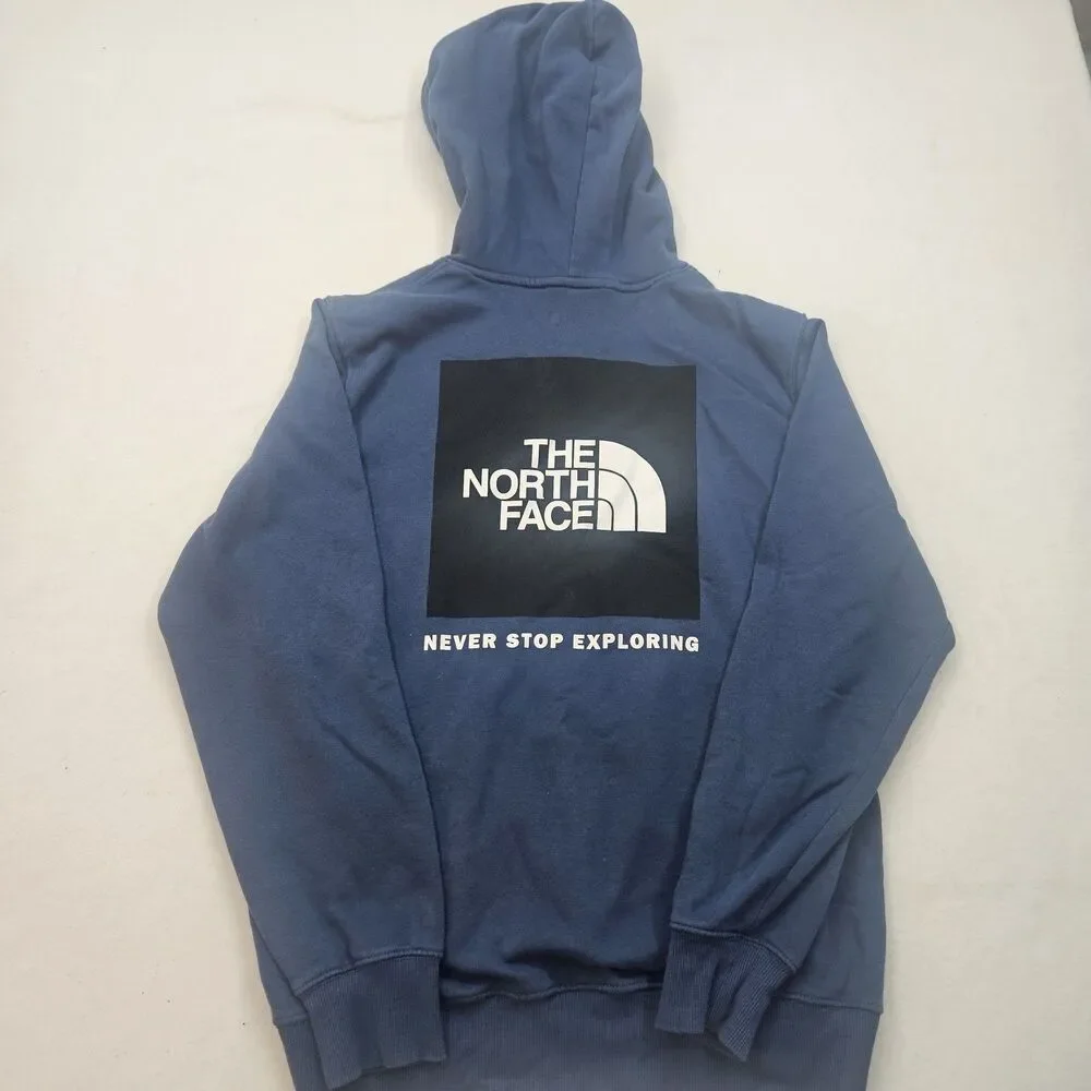 The North Face Men's Blue Pullover‎ Hoodie Size M Medium Never Stop Exploring